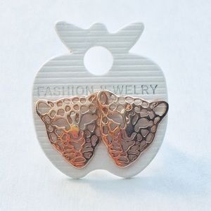 Cheetah Gold Earrings. NEW!